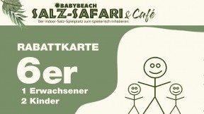 6er Karte Erwachsener und 2 Kinder