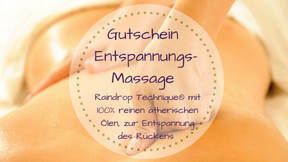 Entspannungsmassage Gutschein