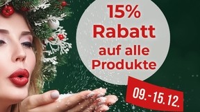 *09.-15.12.* 15% Rabatt auf alle Produkte - 200€ Gutschein für nur 170€