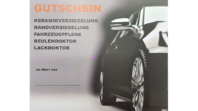 Exklusiver Autopflege Gutschein by PB Fahrzeugpflege Saarlouis ®