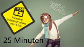 Flugzeug selber fliegen 25 Minuten inkl. Videoaufnahme