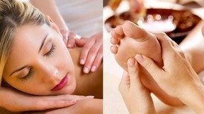 Rücken- und Fussmassage 60 Min.