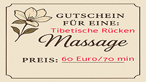Tibetische Rückenmassage, 70 Min.