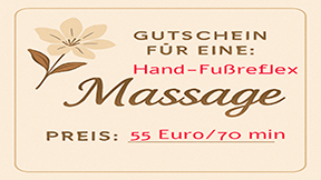 70 min. Hand-Fussreflexzonenmassage